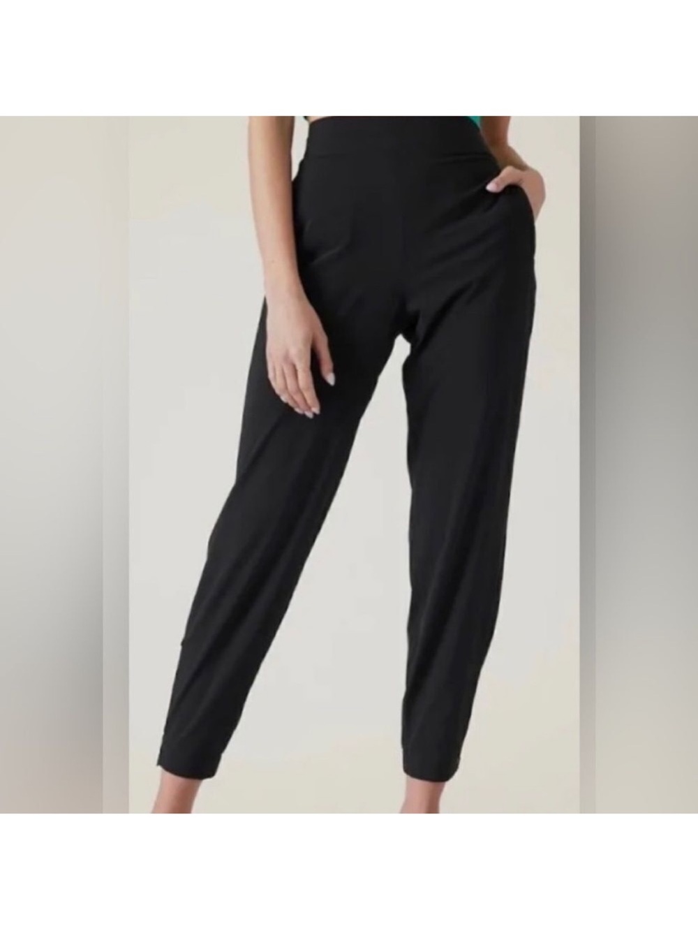 ATHLETA Brooklyn Jogger Black NWT Size 10 - Picture 2 of 12
